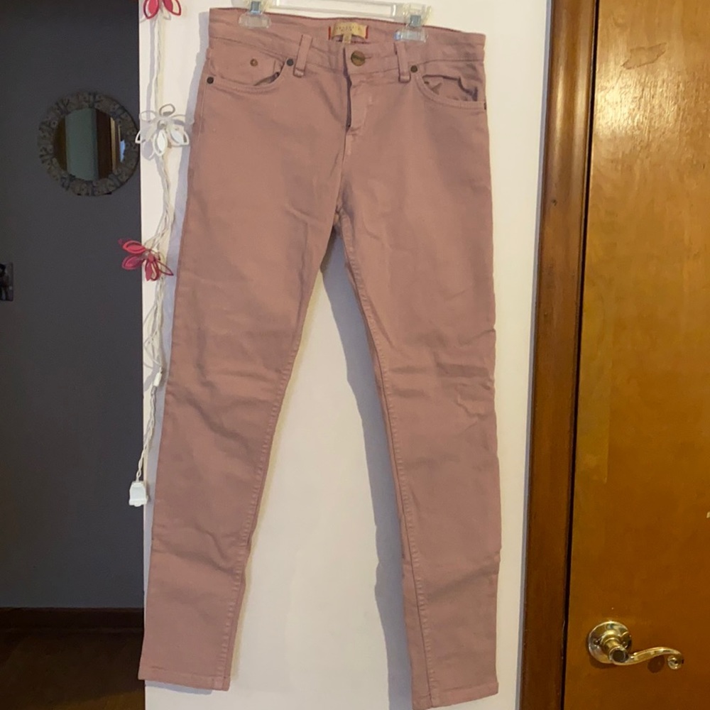 Pale pink jeans
